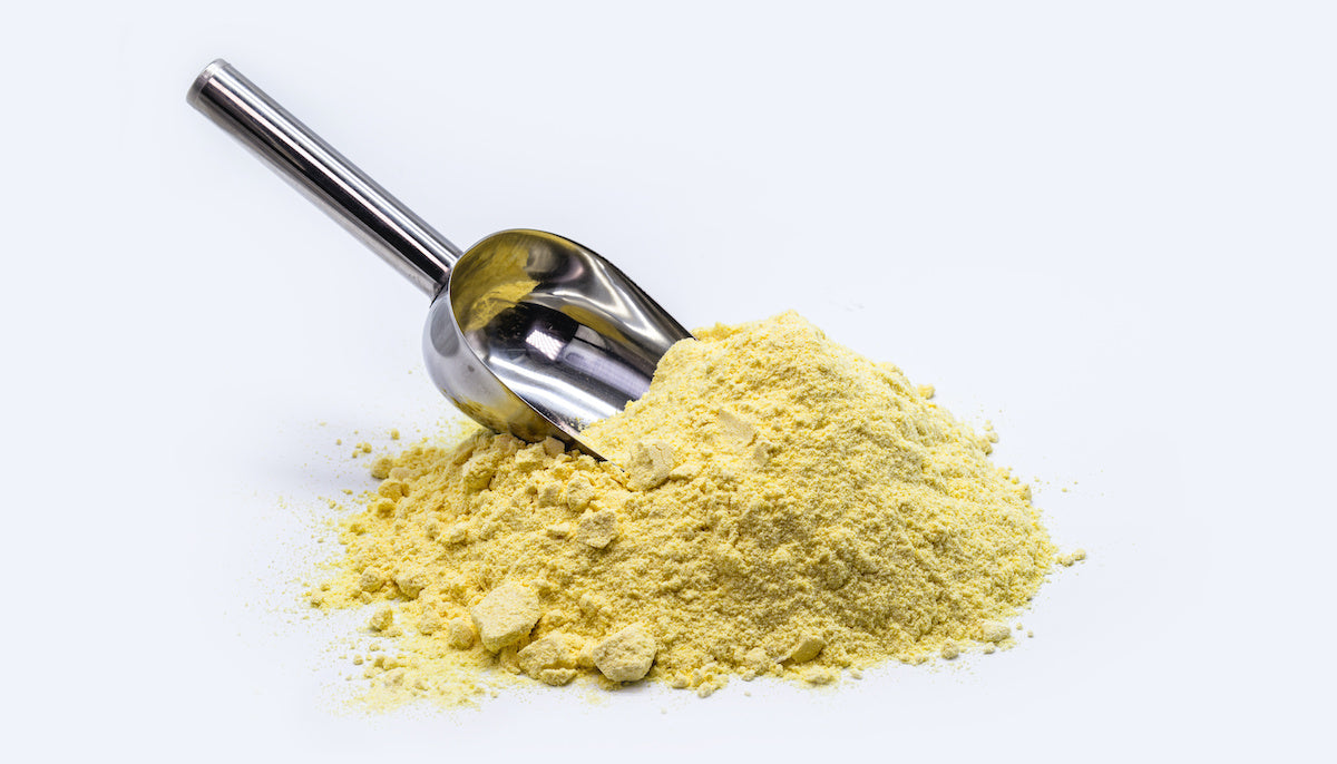 Elemental Sulphur in powder form.