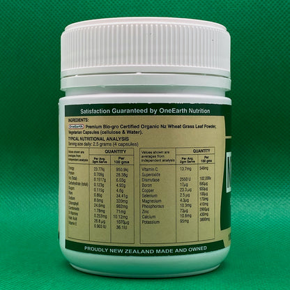 NZ Wheat Grass 100 Capsules